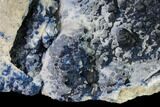Dark Blue Fluorite on Quartz - Inner Mongolia #146901-3